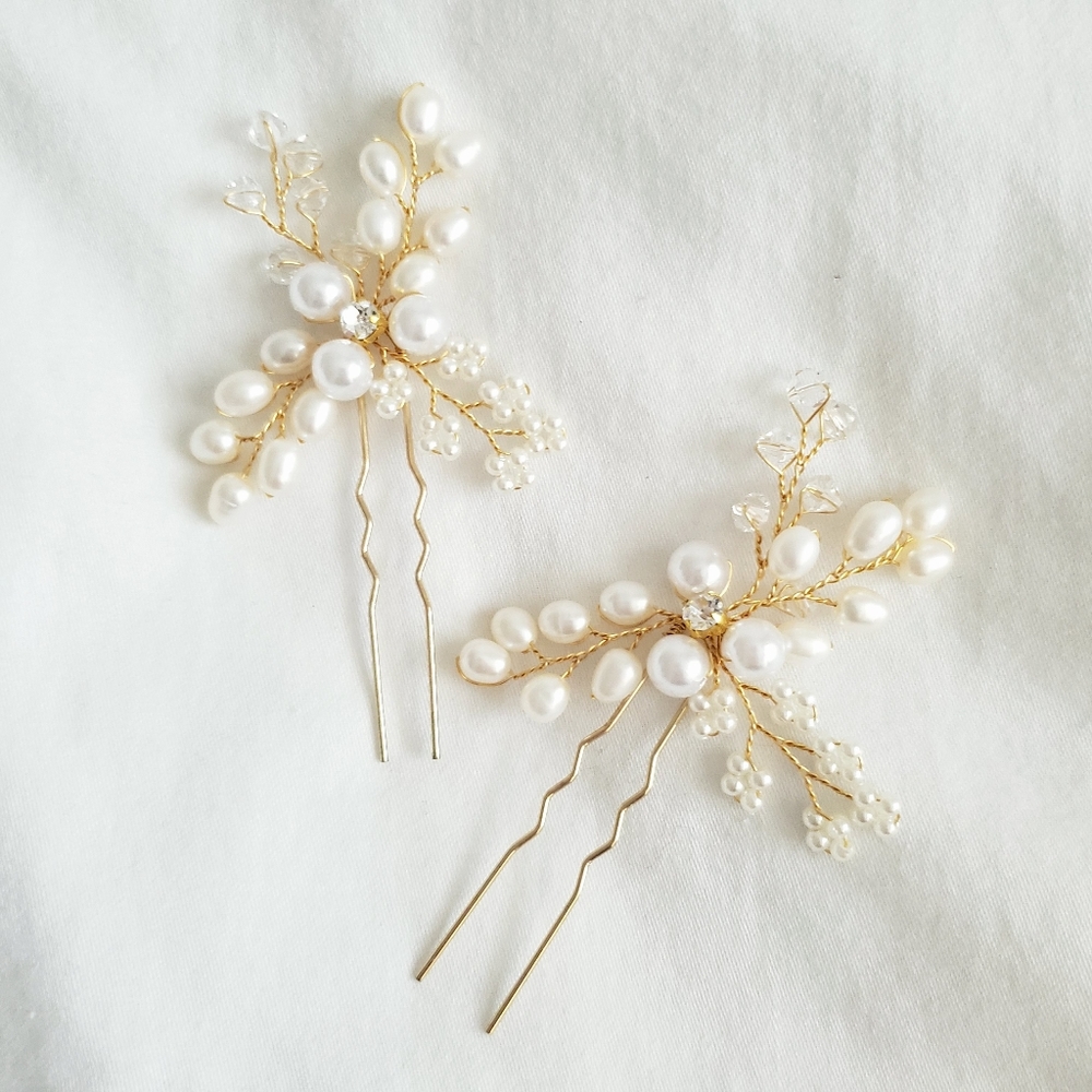 Pearl Hair Pins Set